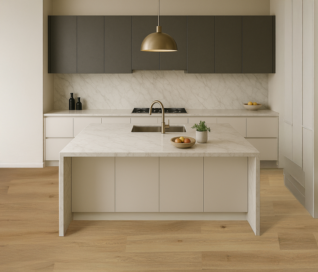 Harper Carmel Drift vinyl plank room scene