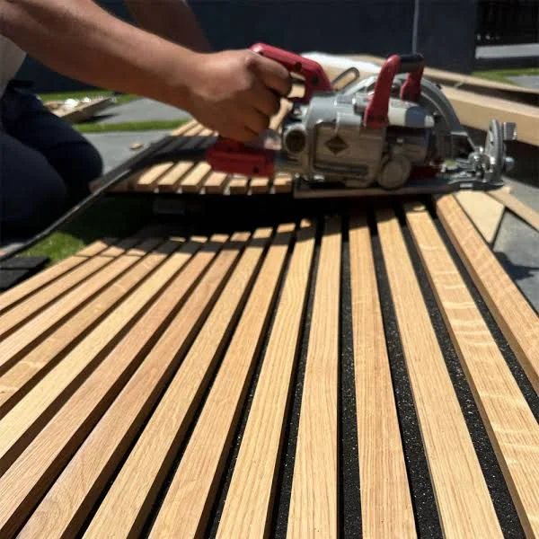 Natural Oak Wall Panels plank close-up