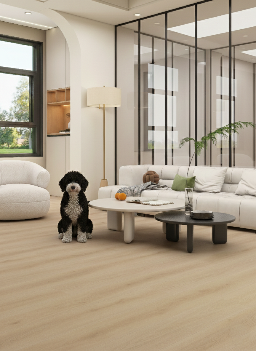 Citadel Nobi Oak vinyl plank room scene