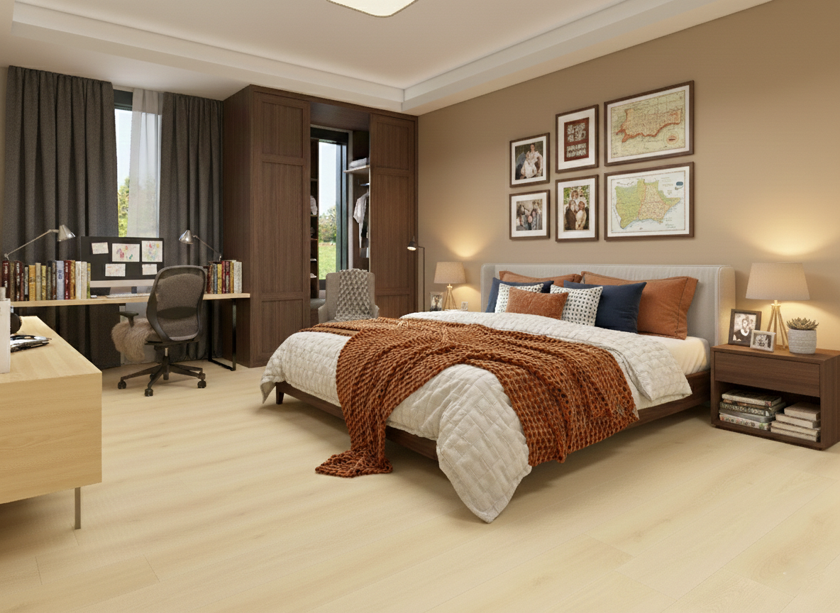 Citadel Nobi Oak vinyl plank room scene