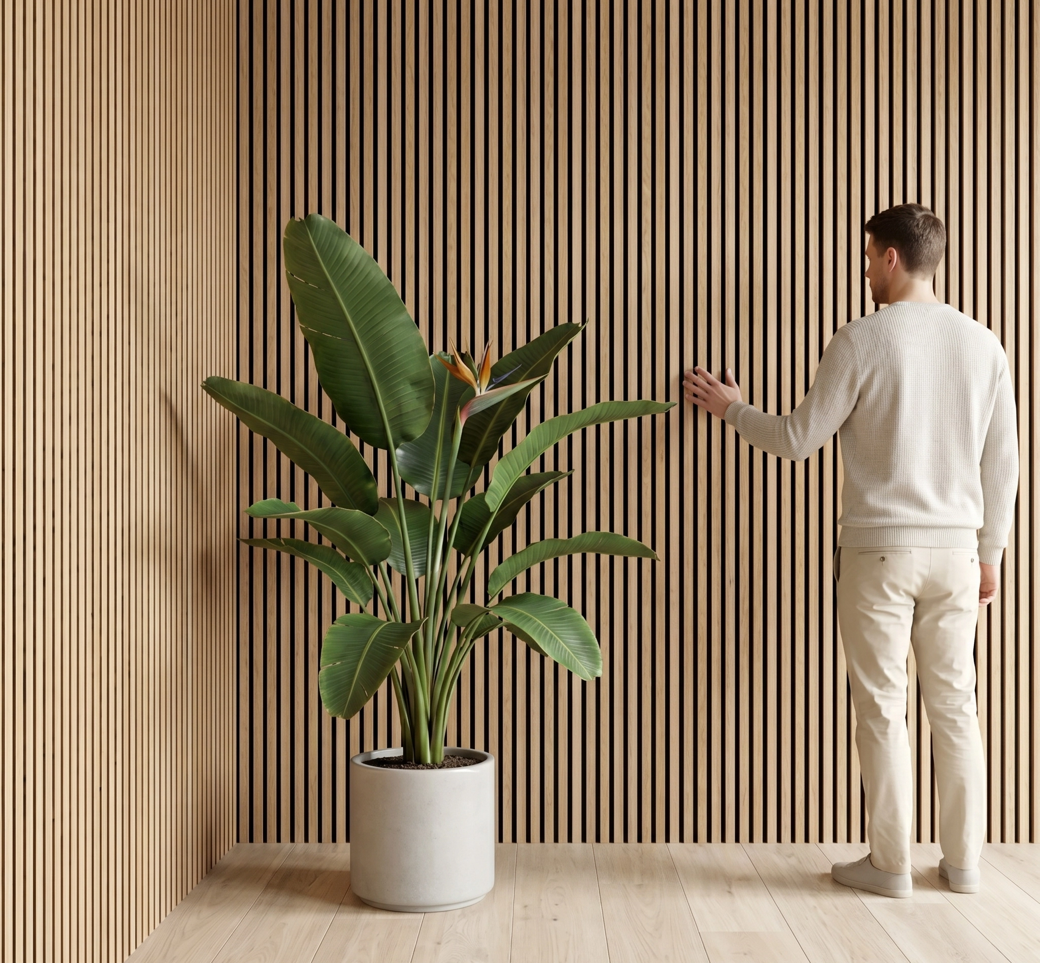 Nordic Oak Wall Panels plank close-up