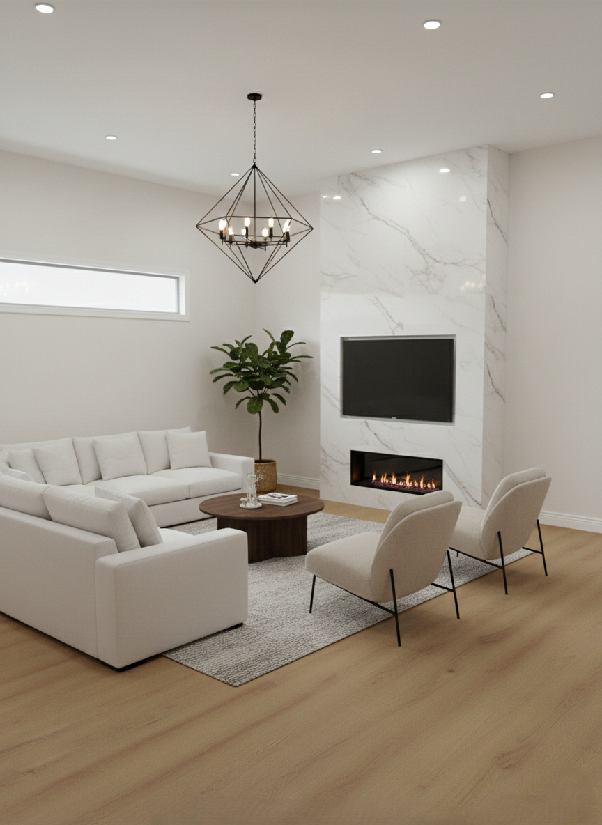Citadel Savona Oak vinyl plank room scene