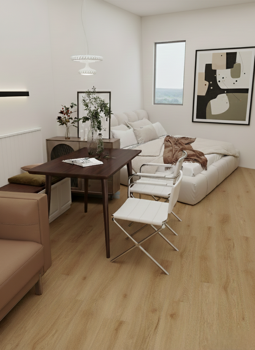 Citadel Savona Oak vinyl plank room scene